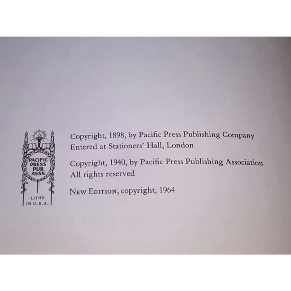 The Desire Of Ages By Ellen G. White Illustrated 1964 - Picture 3 of 5